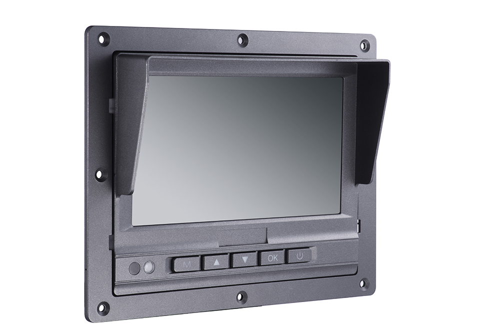 Monitor LCD 7" Móvil 3CH 2CH Alarma Montaje Bracket Hikvision