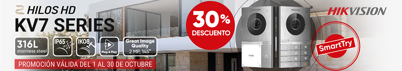 Promo 30% 2 hilos HD KV7 Series Hikvision