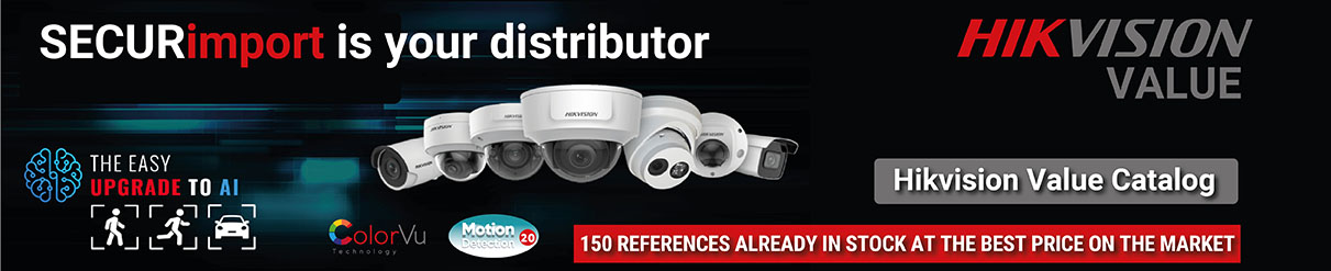 SECURimport the distributor with the largest stock of Hikvision Value. 150 References at the Best Price