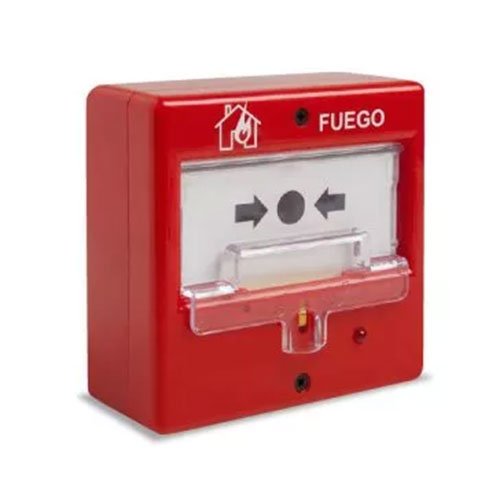 Kit Incendio Unipos 4 zonas. Central + 1 Pulsador + 4 Detectores con base + 1 Sirena + 2 Baterias