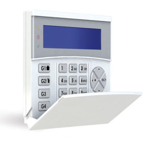 Kit de Alarma AMC X412. 4 zonas ampliable a 12  + Caja + Teclado LCD + Fuente alimentación