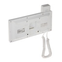 Monitor Interior 7" con auricular para Videoportero IP Pantalla Táctil PoE SD 6E 1S Alarma Blanco