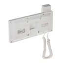 Monitor Interior 7" con auricular para Videoportero IP Pantalla Táctil PoE SD 6E 1S Alarma Blanco