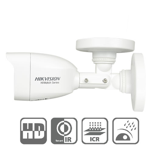 Cámara Bullet Hikvision 4en1 1Mpx Exir Smart IR20m DNR Lente fija 2,8mm.IP66