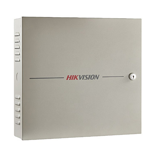 Controladora de 1 puerta Hikvision con caja y fuente de alimentación (Wiegand y RS-485)