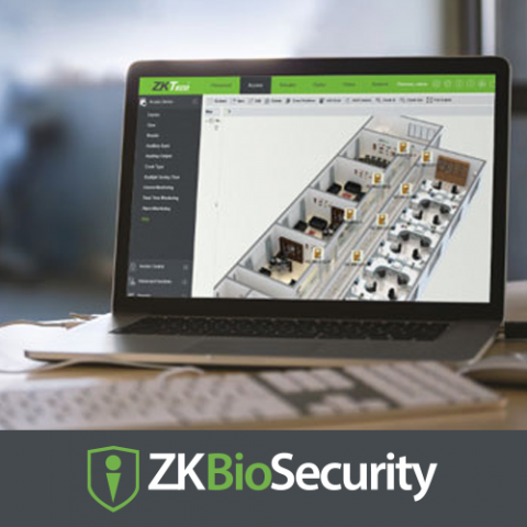 Suite ZKBiosecurity modular con módulo de control de ascensores