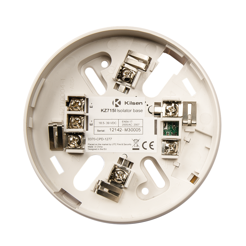 Base analógica Kilsen para detector de incendio con aislador 