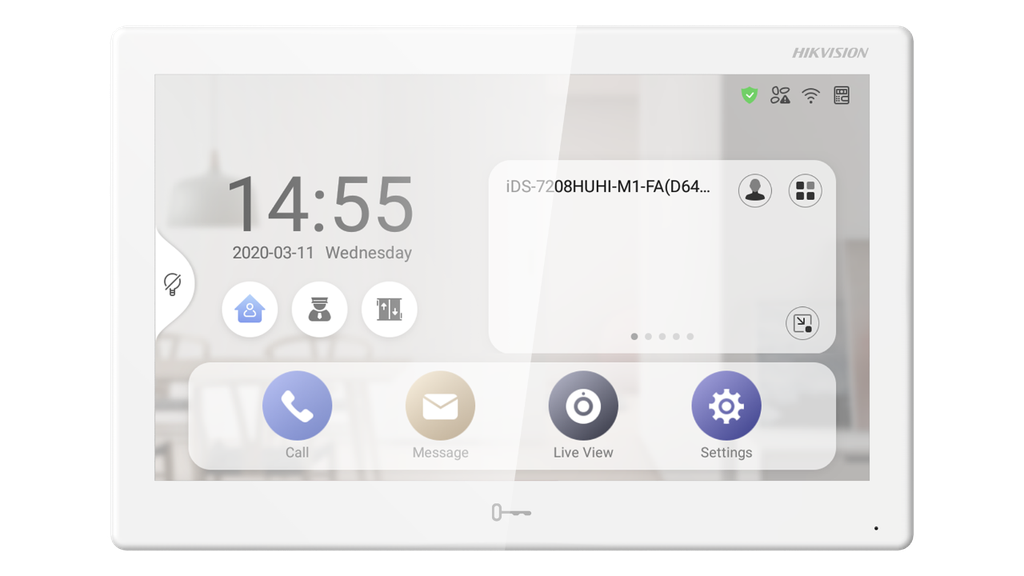 Pantalla táctil LCD de 10 pulgadas con conexión Android con todos los dispositivos Hik-Connect