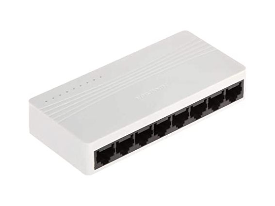 Switch de sobremesa Hikvision 8 puertos 10 / 100