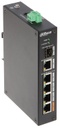 Switch Rango Temp Extendida Hi-PoE 4 puertos 10/100 +1 Uplink Gigabit +1SFP 60W 802.3at Layer 2