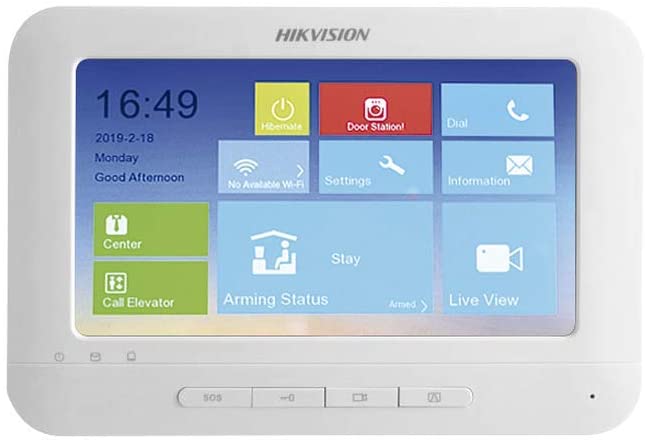 Monitor interior 7" WIFI para videoporteros IP Hikvision