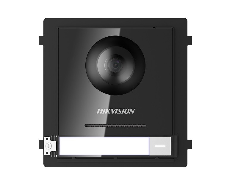 Unidad exterior con cámara para videoportero Hikvision 2 hilos superficie/empotrado. Botón