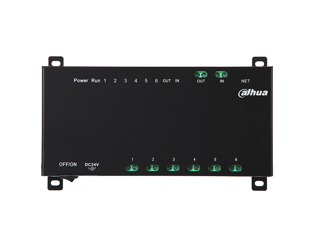 Switch PoE 6 puertos 2-hilos para VTO Dahua, 24 Vdc no incluye fuente