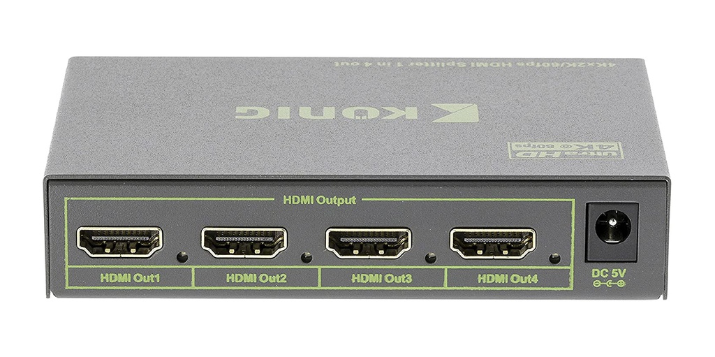 Divisor Splitter HDMI de 4 puertos
