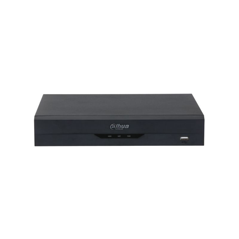 Grabador NVR Dahua WizSense 8CH 8PoE compacto 1U 200Mbps H265 HDMI 8PoE 1HDD AI