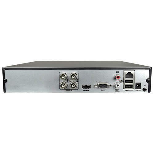Videograbador DVR 16 canales 4MP Hikvision 5 en 1 (AHD, HD-TVI, HD-CVI, Analógico CVBS e IP) H.265+ 1HDD 1E/E Audio