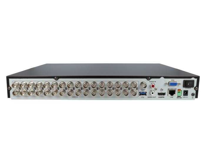 Videograbador DVR 32 canales 4MP Hikvision 5 en 1 ( AHD, HD-TVI, HD-CVI, Analógico CVBS e IP) 2HDD