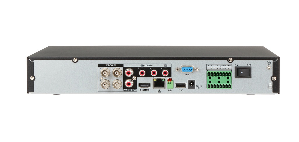 Videograbador DVR Dahua 5en1 H265 4ch 4K-N@6ips +4IP 8MP 1HDMI 1HDD E/S