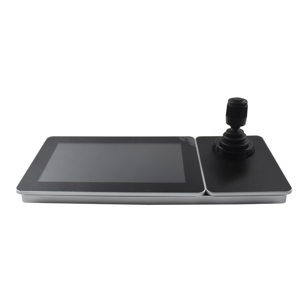 Teclado IP WiFi joystick 3D control de DVR/NVRs y domos HIKVISION pantalla LCD de 10", hasta 16ch visión directo, salida HDMI