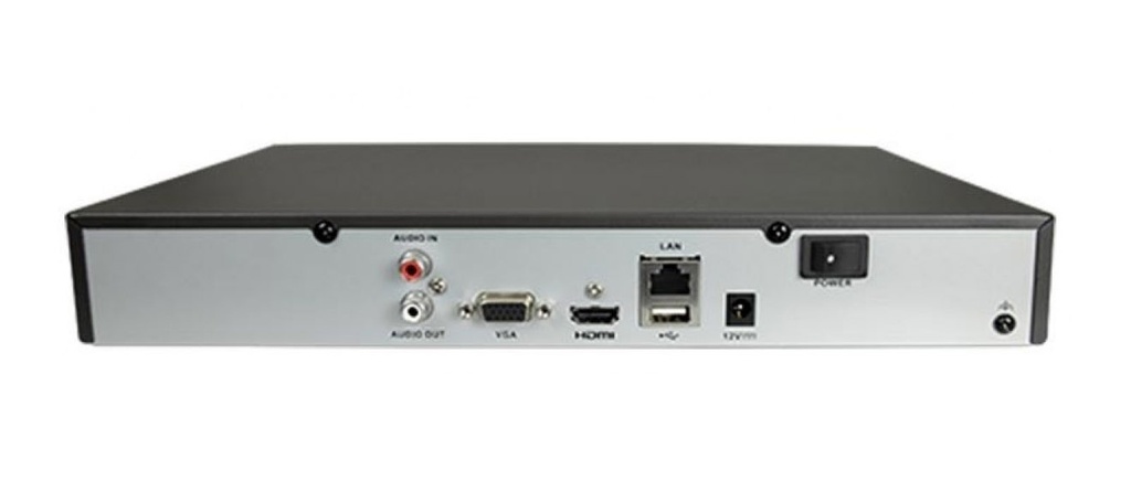 Grabador NVR Hikvision 16ch 4K H265+ HDMI 1HDD E/S Audio