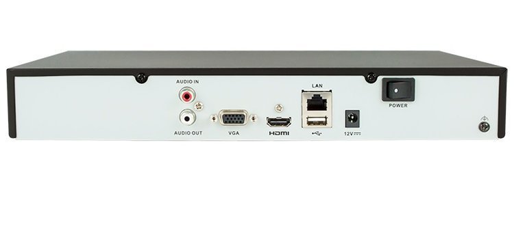 Grabador NVR Hikvision 4ch 4K. E/S Audio.HDMI/VGA. H.265+. 1HDD