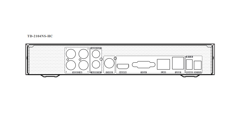 DVR TVT 5en1 híbrido 4 canales 5MP + 4IP H265