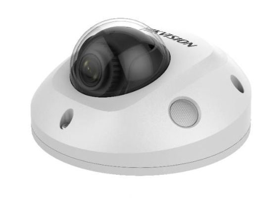 Cámara mini Dome WiFi 4MP 2.8mm Acusense 2ªGen IP67 IK08 IR30 WDR120 E/S Audio Alarma MIC Hikvision