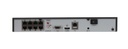 Grabador NVR IP 8CH 8MP 8PoE 80Mps 1HDD VCA E/S Audio Hikvision 