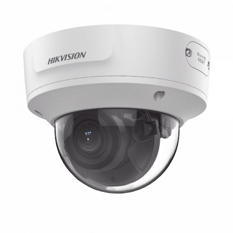 Cámara 4MP Varifocal Motorizada 2.8-12mm IK10 IP67 IR40 WDR120 Funciones Inteligentes E/S Audio Alarma Hikvision  