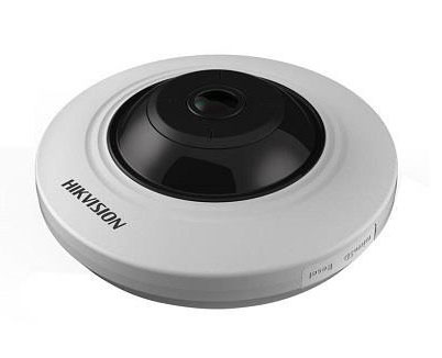 Cámara IP 5MP Fisheye 180° 1.05mm IR8m PoE WDR120 SD Hikvision