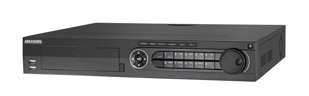 Videograbador DVR 32ch 5en1 4MP Lite 16 IP H.265+ POS 4HDD Hikvision VCA E/S Audio Alarma