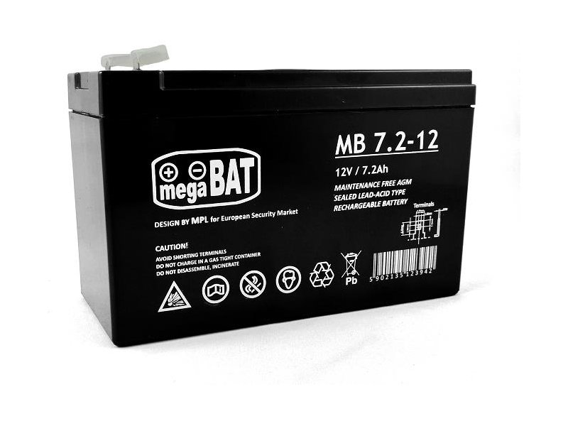 Batería de 12 V. / 7,2 Amp.