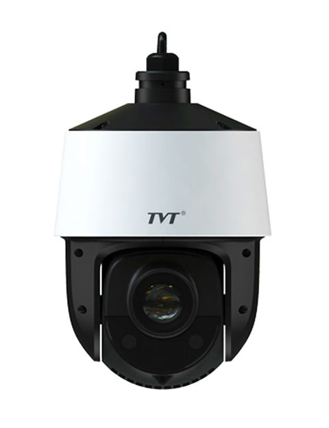 Cámara Domo PTZ 4" IP 8MP 4.8-120mm Zomm 25X IR150 WDR120 Funciones inteligentes Starlight TVT 