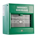 Botón de salida y emergencia Verde Hikvision