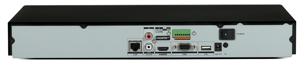 Grabador NVR 32CH 4K 12MP 1U Acusense 256Mbps Motion Detection 2.0 2xHDD E/S Audio Hikvision