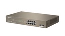 Switch 8 puertos PoE + 2 puertos SFP Gigabit no gestionable enracable IP-COM