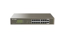 Switch 16 puertos Gigabit no gestionable 16 puertos PoE enracable IP-COM