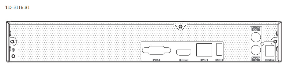 Grabador NVR IP 16CH 8MP Audio 1HDD TVT