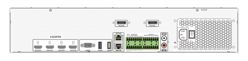 Grabador NVR IP 64CH 16MP Audio 8HDD Alarma 16/4 Face Detection Matrículas VCA TVT