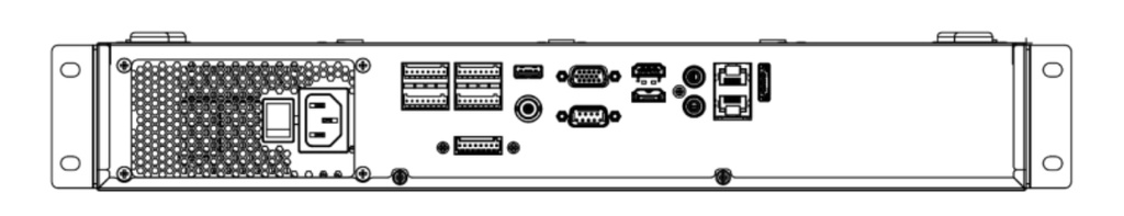 Grabador NVR 8K 64CH 400Mbps 2HDMI VGA VCA 4xHDD E/S Audio Alarma 16/9 Hikvision