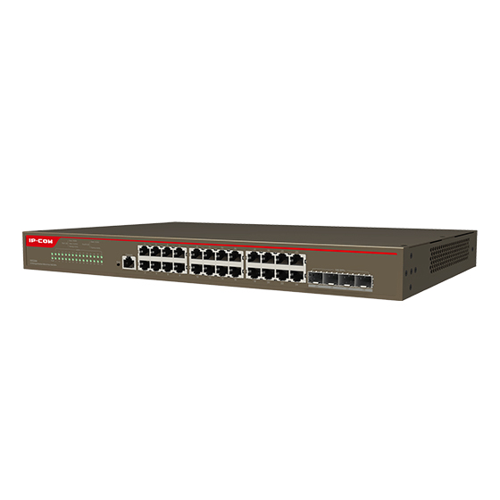 Switch inteligente gestionable 24 puertos Gigabit (10/100/1000 Mbps) + 4 puerto SFP 10G L3 IP-COM