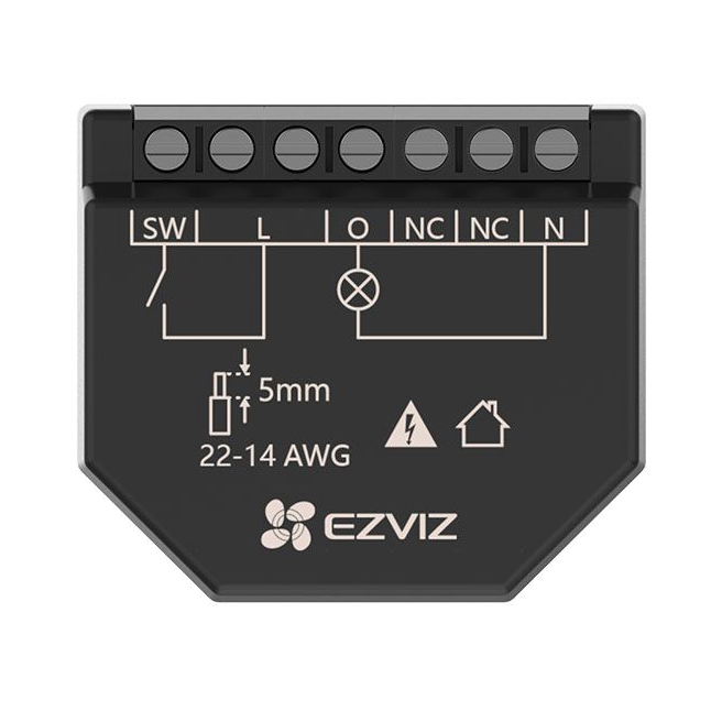 Relé WiFi Inteligente Color Negro Control inalámbrico de iluminación