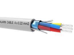 Rollo 100m de cable flexible 4 hilos apantallado libre halógenos (4x0,22 AL/M HF)