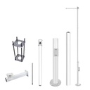 Mástil Desmontable para CCTV de 3.5 metros Color Blanco
