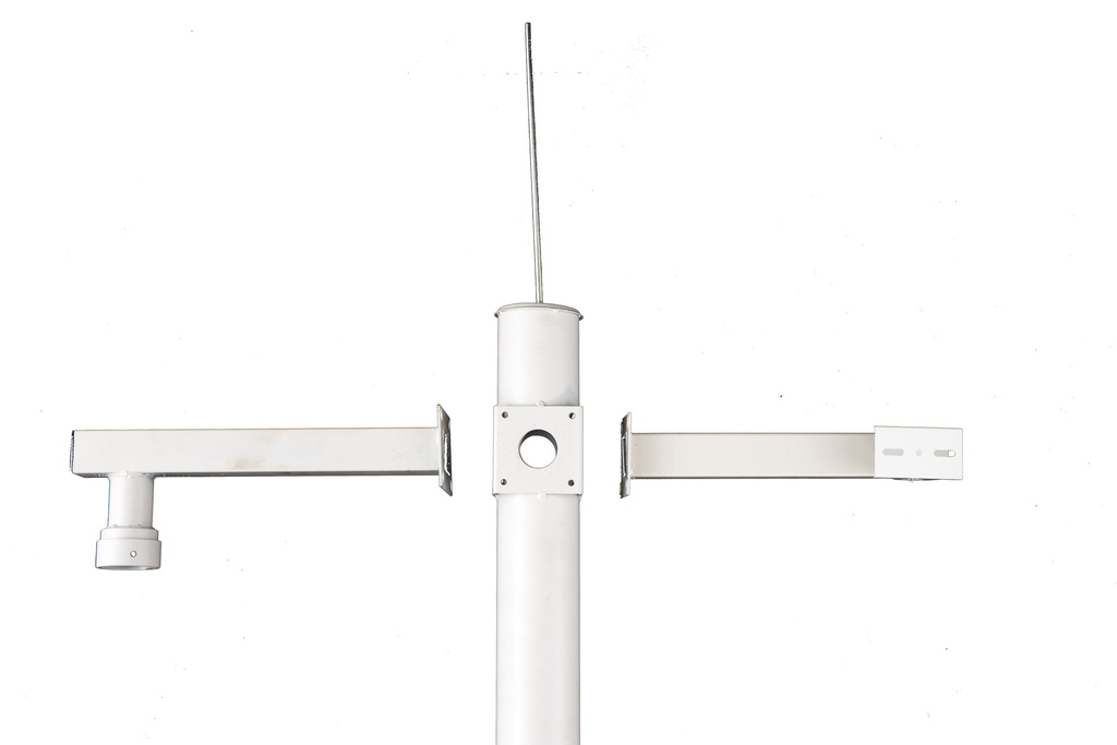 Mástil Desmontable para CCTV de 3.5 metros Color Blanco