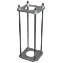Mástil Desmontable para CCTV de 4.5 metros Color Blanco