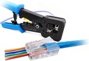 Crimpadora de conector Pasante RJ45. Empuñadura ergonómica antideslizante