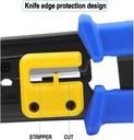Crimpadora de conector Pasante RJ45. Empuñadura ergonómica antideslizante