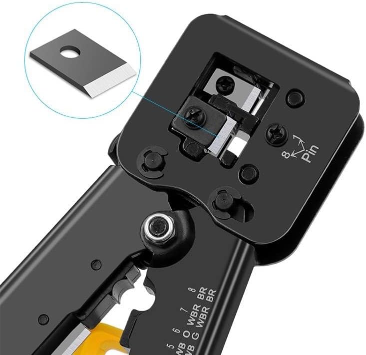 Crimpadora de conector Pasante RJ45. Empuñadura ergonómica antideslizante