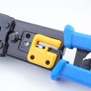 Crimpadora de conector Pasante RJ45. Empuñadura ergonómica antideslizante